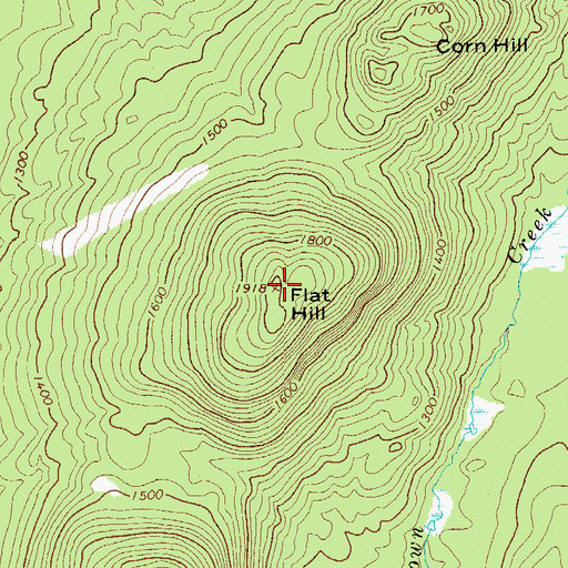 Topographic Map of Flat Hill, NY