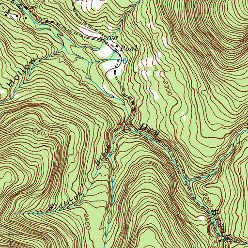Topographic Map of Flatiron Brook, NY