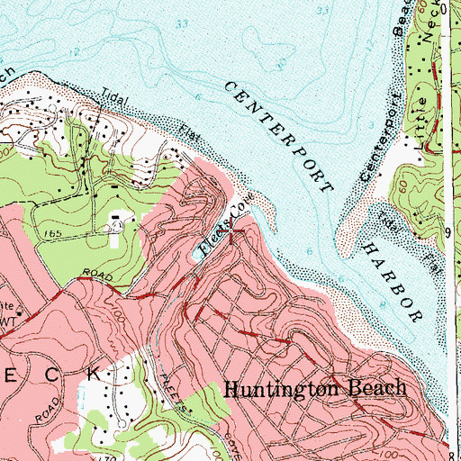 Topographic Map of Fleets Cove, NY