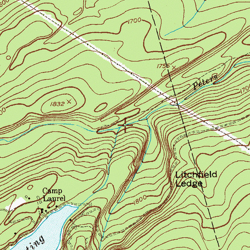 Topographic Map of Fly Brook, NY