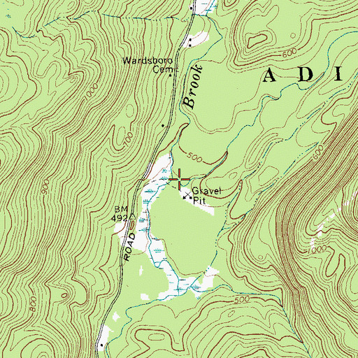 Topographic Map of Fly Brook, NY