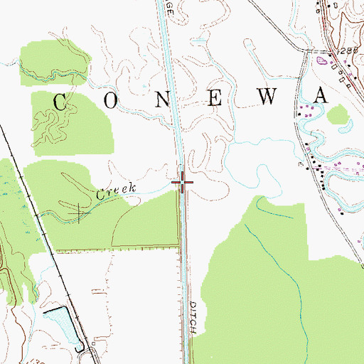 Topographic Map of Fly Creek, NY