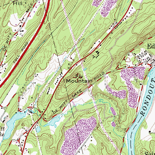 Topographic Map of Fly Mountain, NY