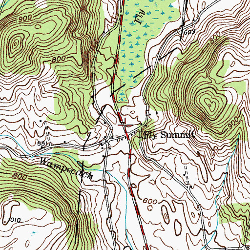 Topographic Map of Fly Summit, NY