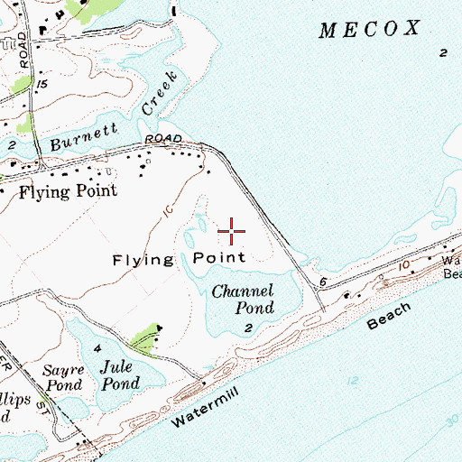 Topographic Map of Flying Point, NY
