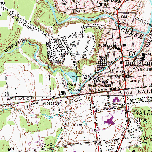 Topographic Map of Footes Pond, NY