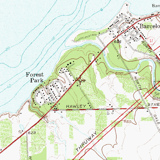 Topographic Map of Forest Park, NY