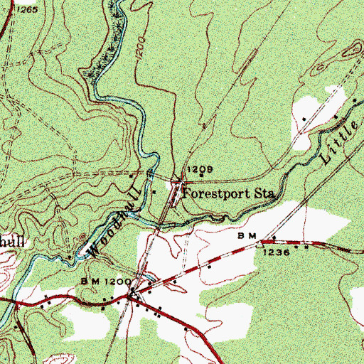 Topographic Map of Forestport Station, NY