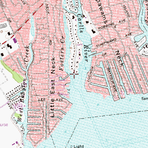 Topographic Map of Fosters Creek, NY