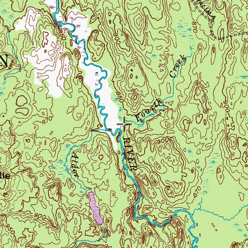 Topographic Map of Fourth Creek, NY