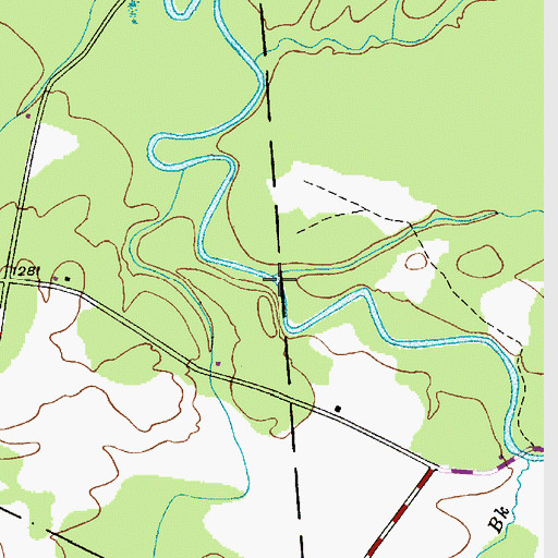 Topographic Map of Fox Brook, NY