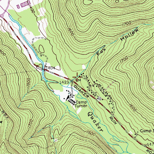 Topographic Map of Fox Hollow, NY