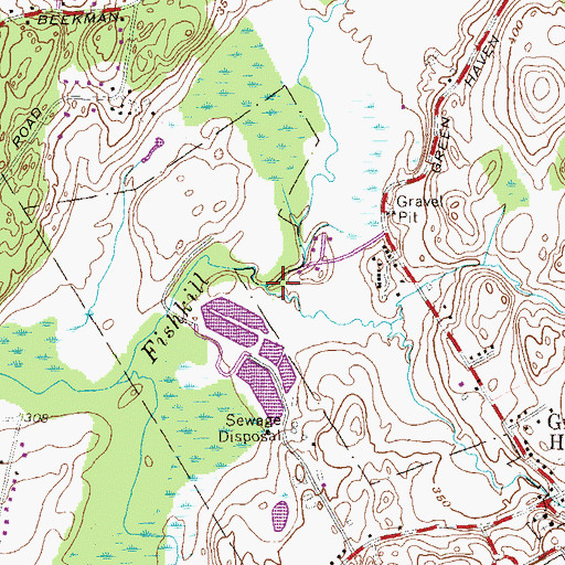 Topographic Map of Frog Hollow Brook, NY