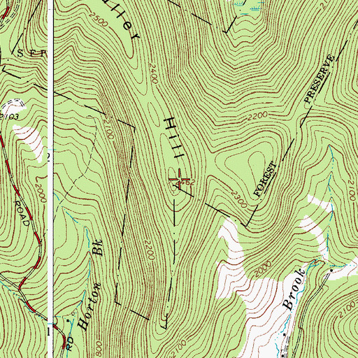 Topographic Map of Fuller Hill, NY