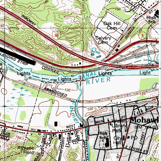 Topographic Map of Fulmer Creek, NY