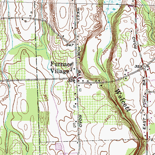 Topographic Map of Furnace Village, NY