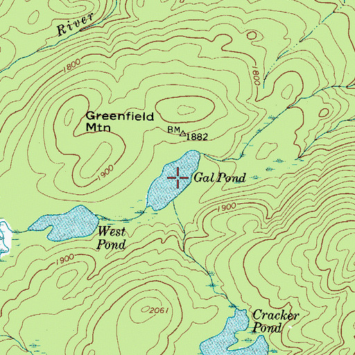 Topographic Map of Gal Pond, NY