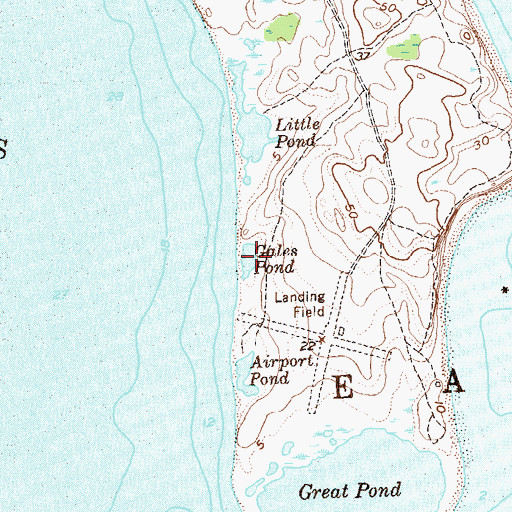 Topographic Map of Gales Pond, NY