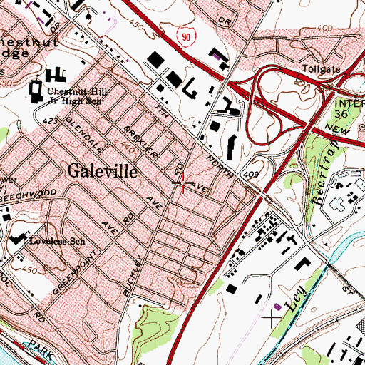 Topographic Map of Galeville, NY