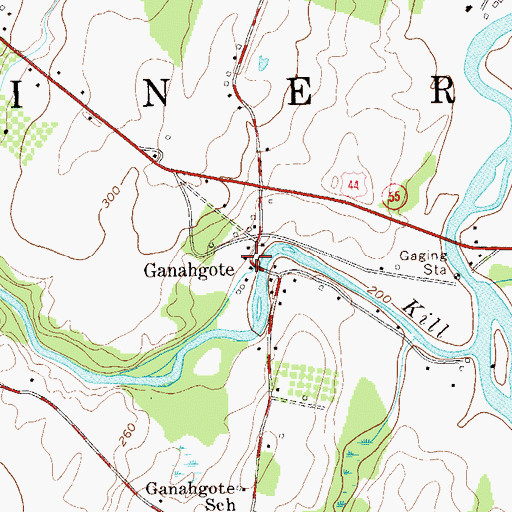 Topographic Map of Tuthilltown, NY