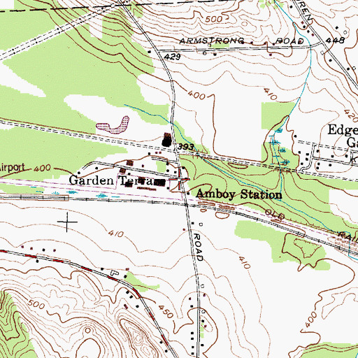 Topographic Map of Garden Terrace, NY