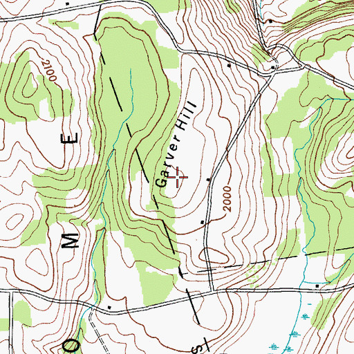 Topographic Map of Garver Hill, NY