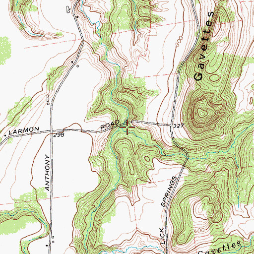 Topographic Map of Gavettes Brook, NY