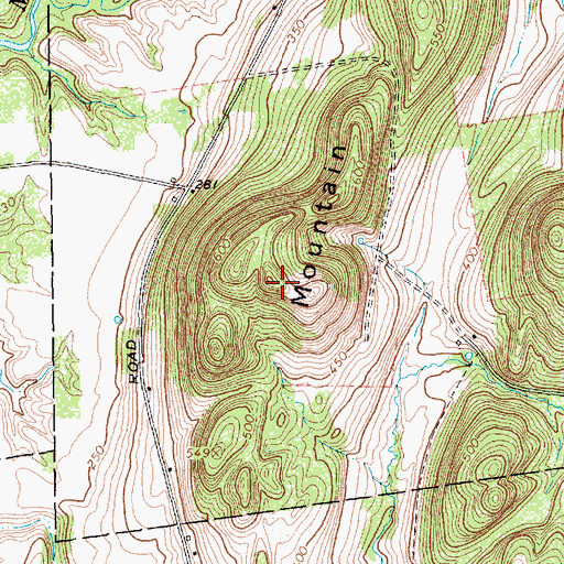 Topographic Map of Gavettes Mountain, NY