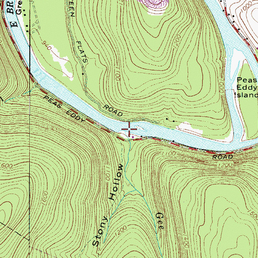 Topographic Map of Gee Brook, NY