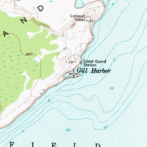 Topographic Map of Gill Harbor, NY