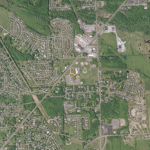 Aerial/Satellite Image of Gillette Road Middle School, NY