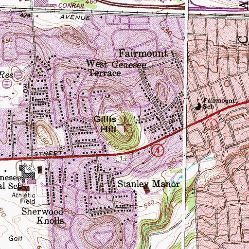 Topographic Map of Gillis Hill, NY