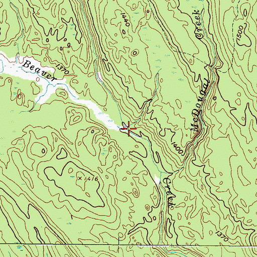 Topographic Map of Gillman Creek, NY