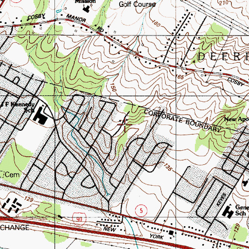 Topographic Map of Girl Scout Camp, NY