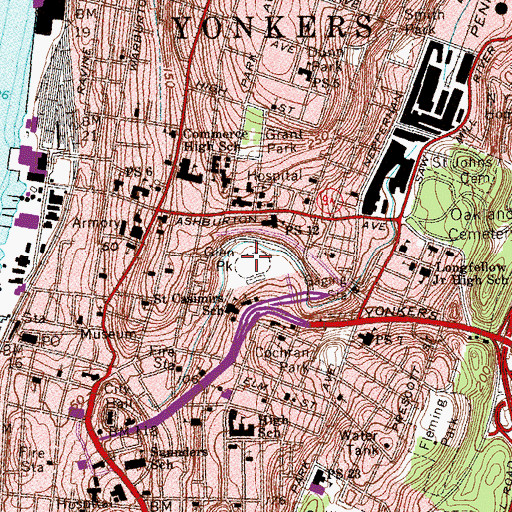 Topographic Map of Glen Park, NY