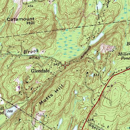 Topographic Map of Glendale, NY