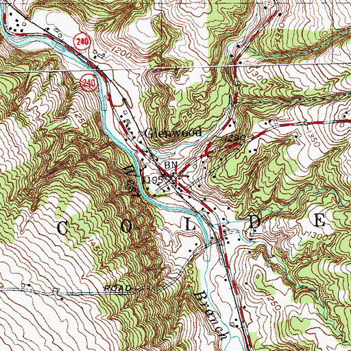 Topographic Map of Glenwood, NY