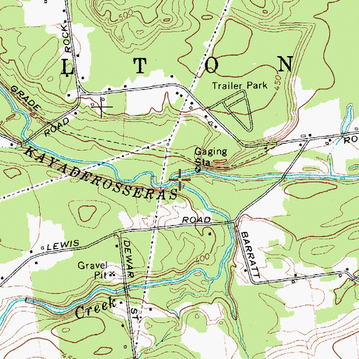 Topographic Map of Glowegee Creek, NY