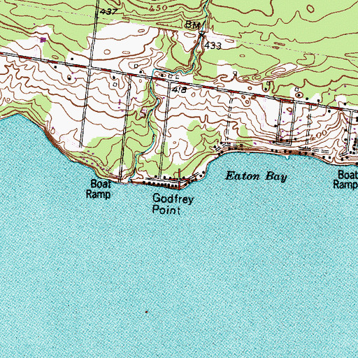 Topographic Map of Godfrey Point, NY
