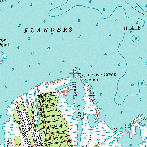 Topographic Map of Goose Creek, NY