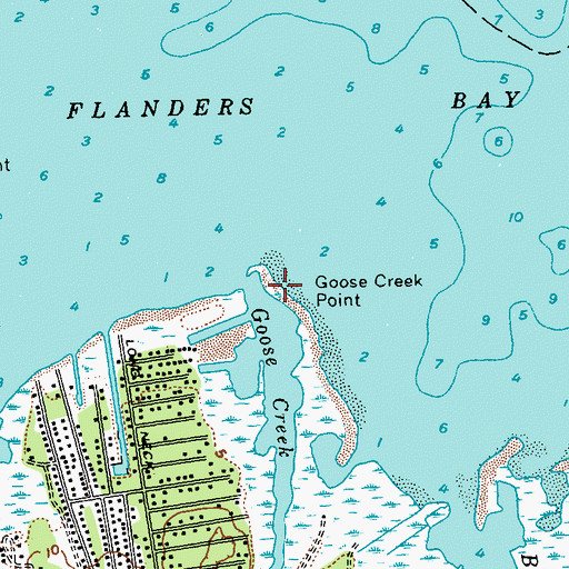 Topographic Map of Goose Creek Point, NY