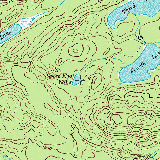 Topographic Map of Goose Egg Lake, NY
