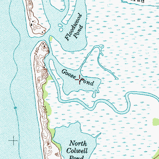 Topographic Map of Goose Pond, NY