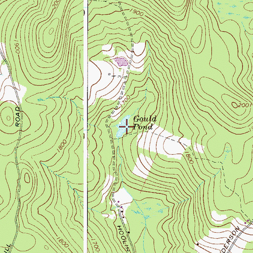 Topographic Map of Gould Pond, NY
