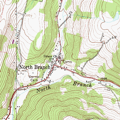 Topographic Map of Grace Church, NY