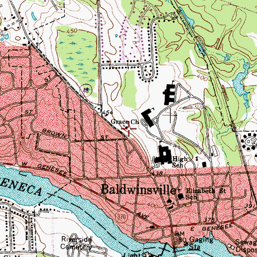 Topographic Map of Grace Church, NY
