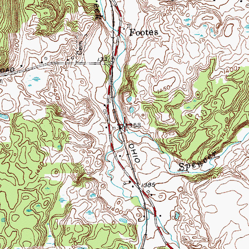 Topographic Map of Graff Brook, NY