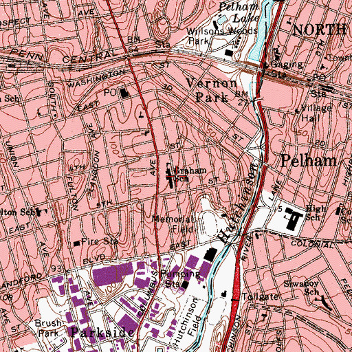 Topographic Map of Minnie S Graham Public School Number 9, NY