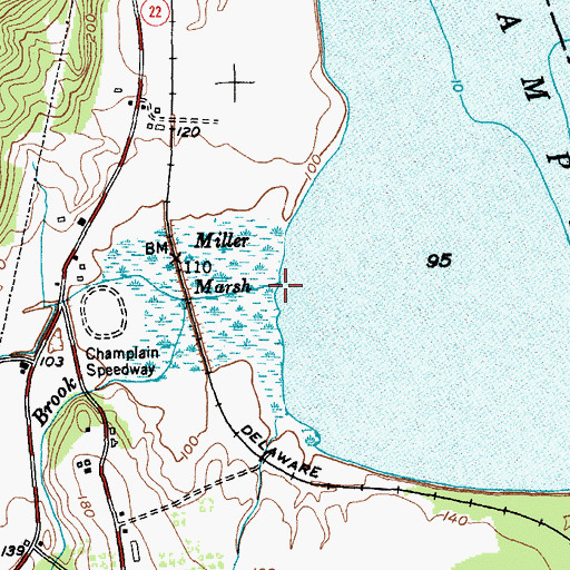 Topographic Map of Grant Brook, NY