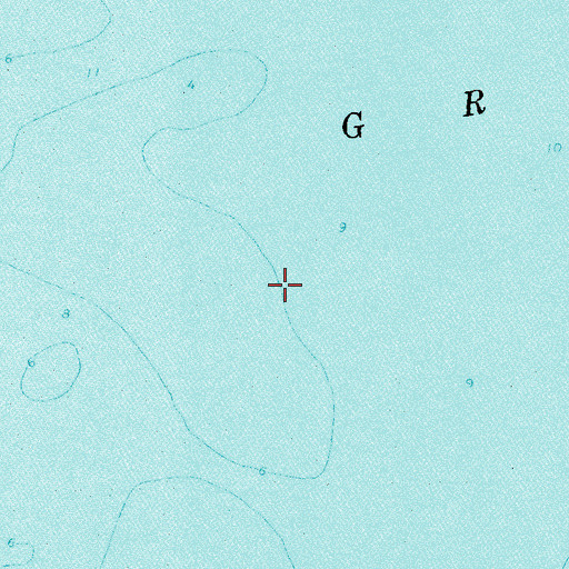 Topographic Map of Great South Bay, NY